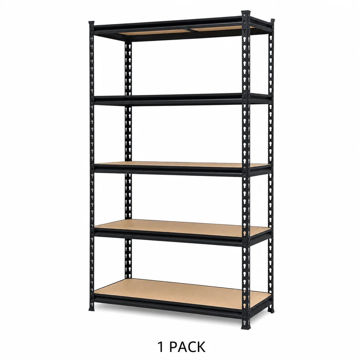 Slim Five Tier Metal Shelving Unit Heavy Duty Storage Rack