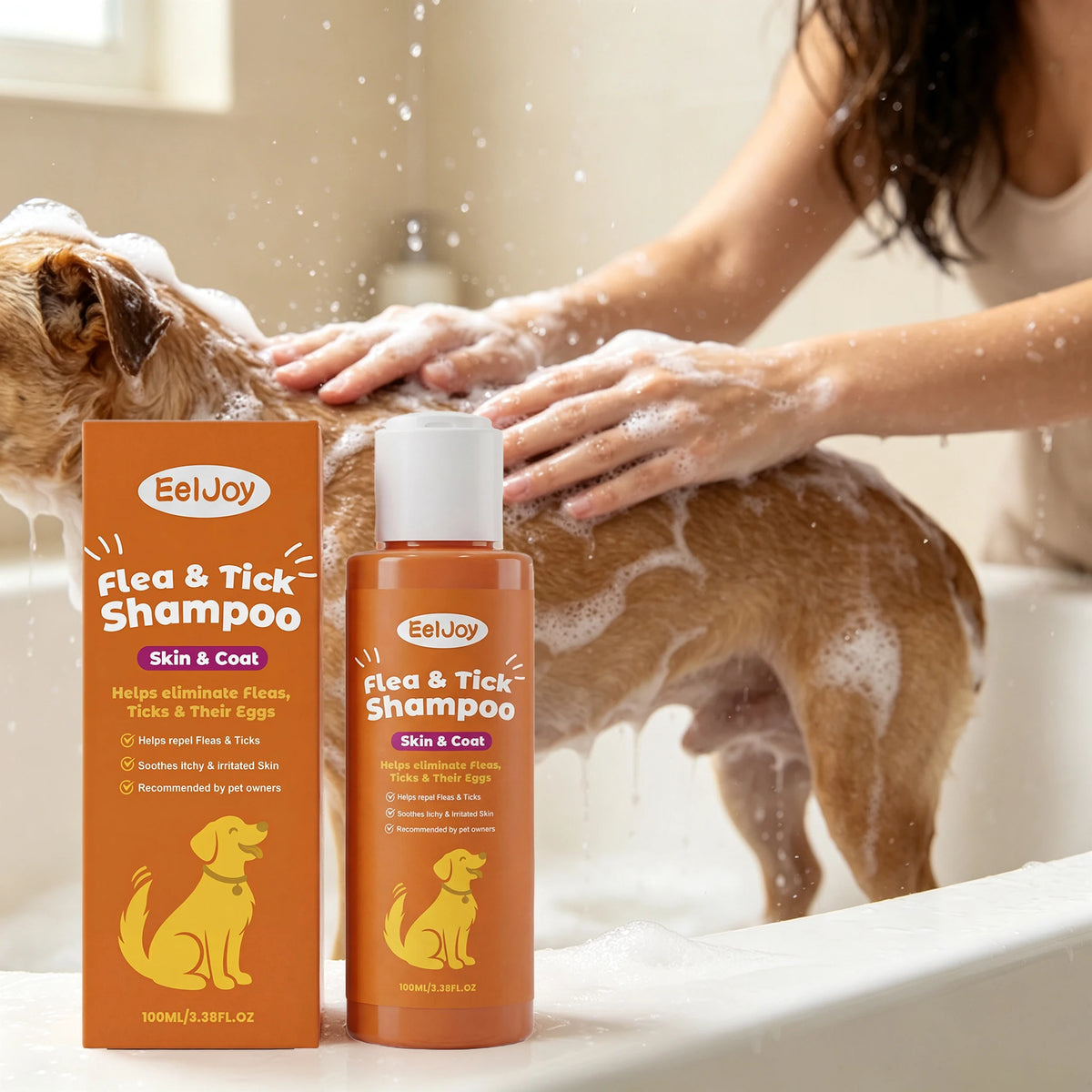 Gentle Pet Shampoo for Cleaning Odor Control and Coat Care