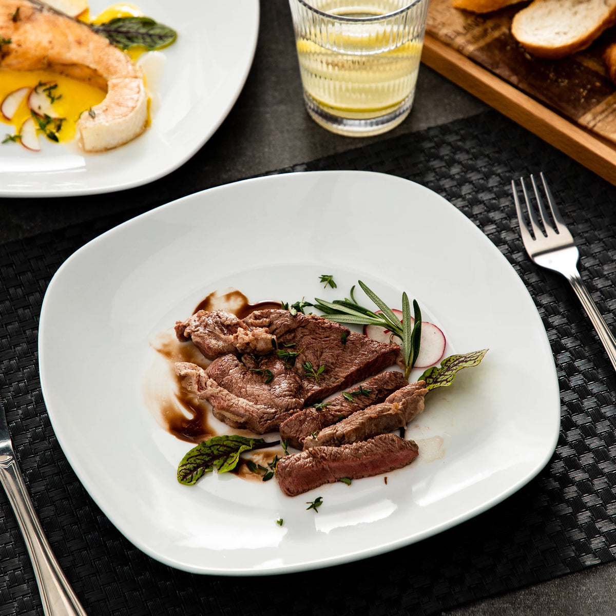 MALACASA Elisa Porcelain Dinner Plate Set for Everyday Dining