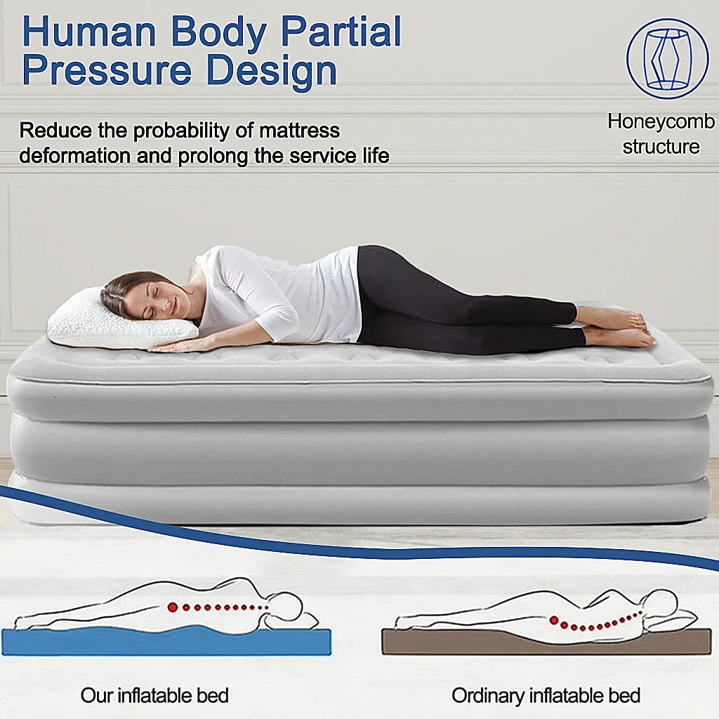 Automatic Inflatable Camping Mattress With Built In Pump for Indoor Outdoor Use