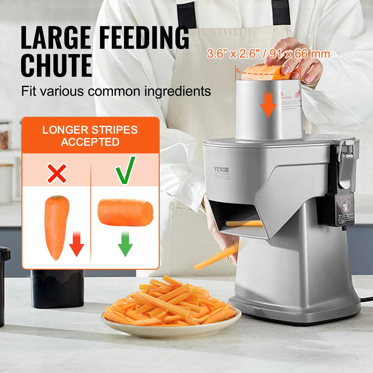 SucceBuy 4 In 1 Electric Vegetable Slicer And Food Cutter