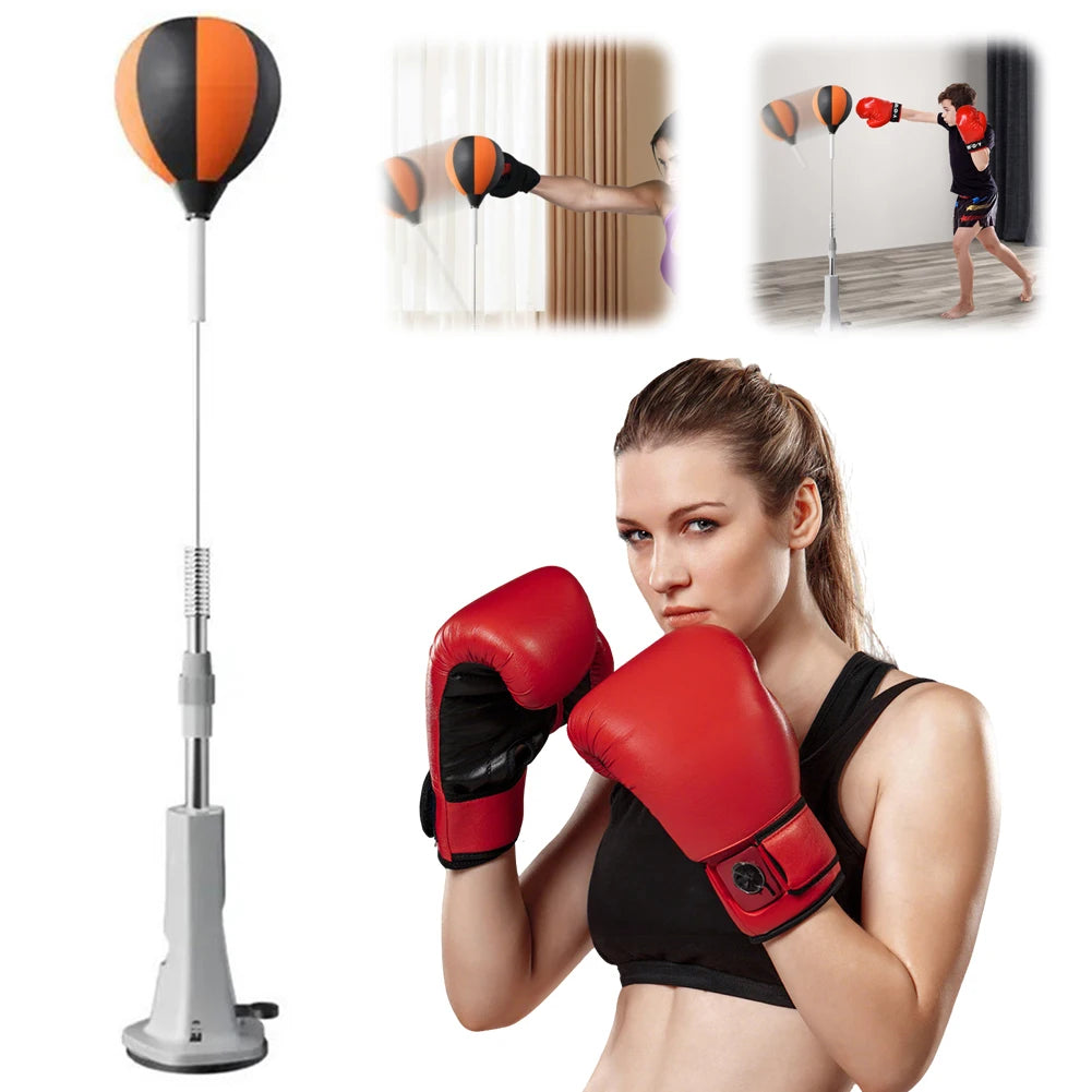 JOCESTYLE Boxing Bag Stand With Reflex Ball For Fitness Training