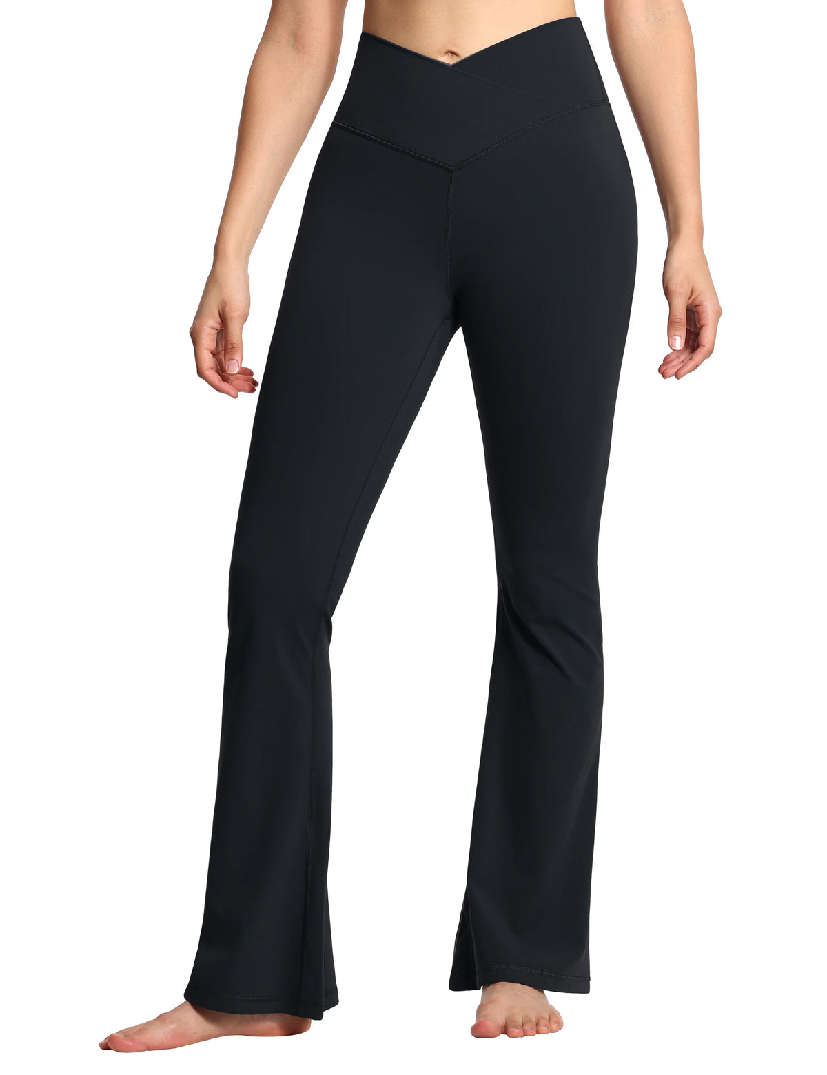 THE GYM PEOPLE Women's High Waist Flare Yoga Workout Leggings