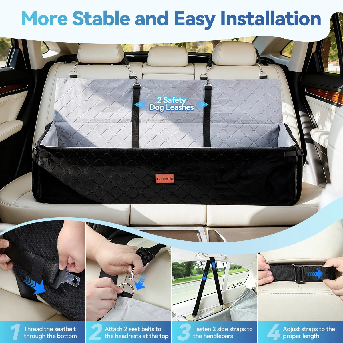 DOMIPET Multi Functional Dog Car Seat And Travel Bed