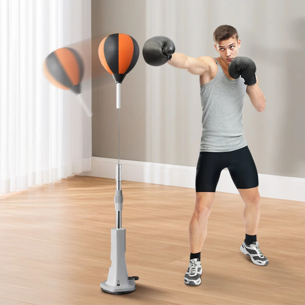 JOCESTYLE Boxing Bag Stand With Reflex Ball For Fitness Training