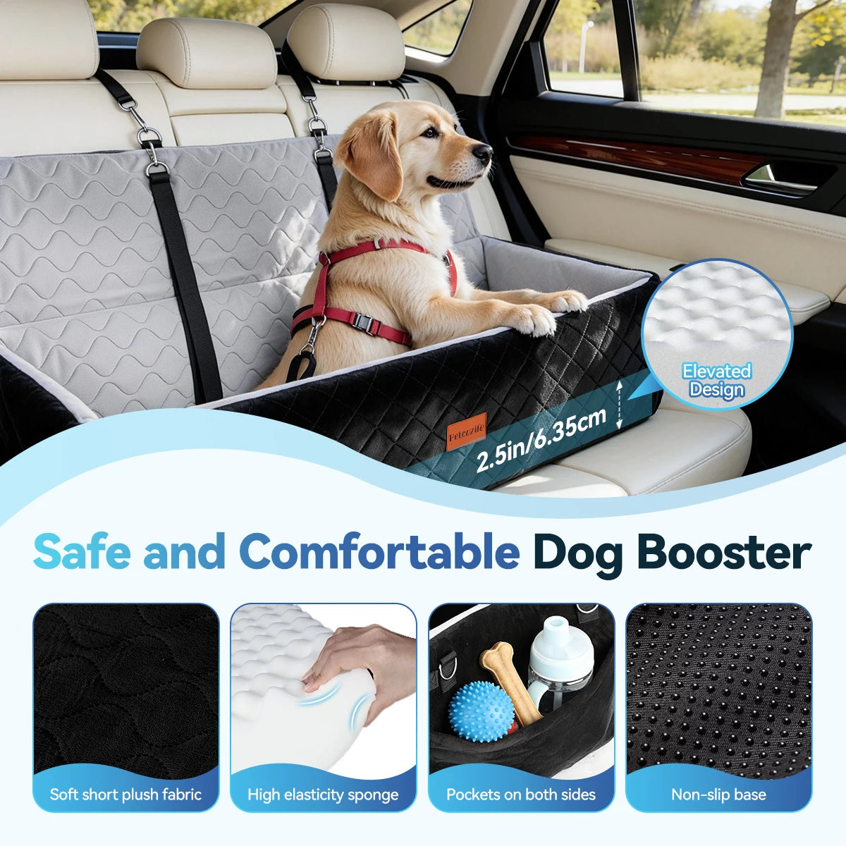 DOMIPET Multi Functional Dog Car Seat And Travel Bed