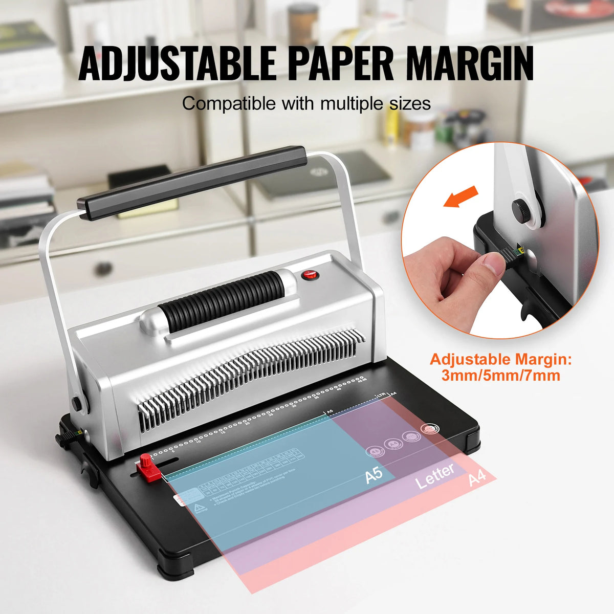 SucceBuy Manual Coil Binding Machine With 34 Hole Punch