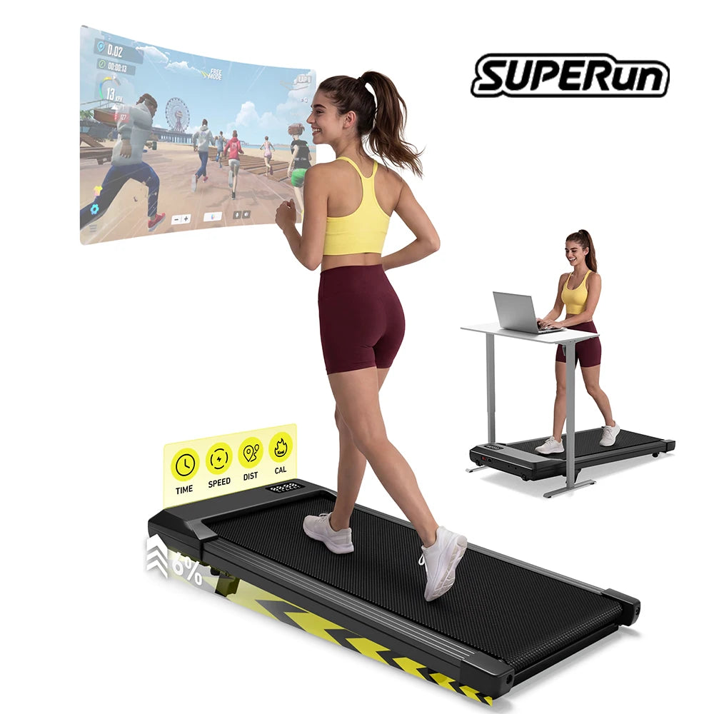 Superun Portable Walking Pad Treadmill for Home and Office Use