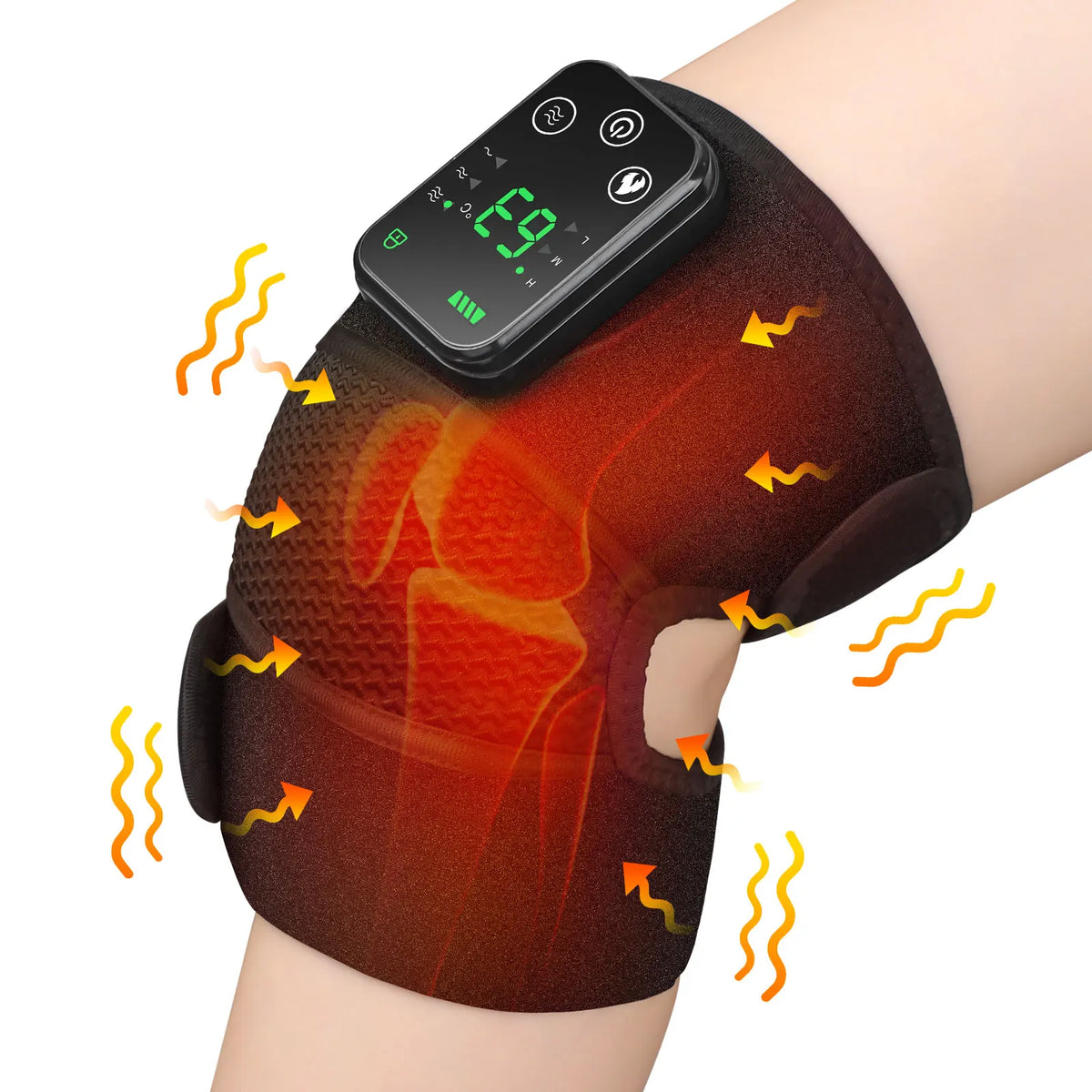 Hailicare Cordless 3-In-1 Thermal Knee Brace With Vibration Massage