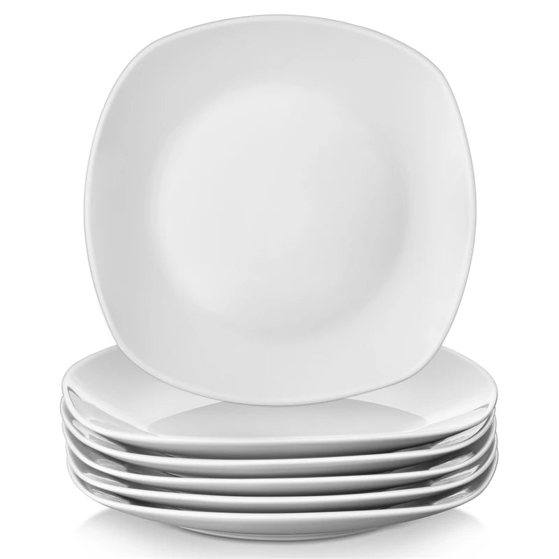 MALACASA Elisa Porcelain Dinner Plate Set for Everyday Dining
