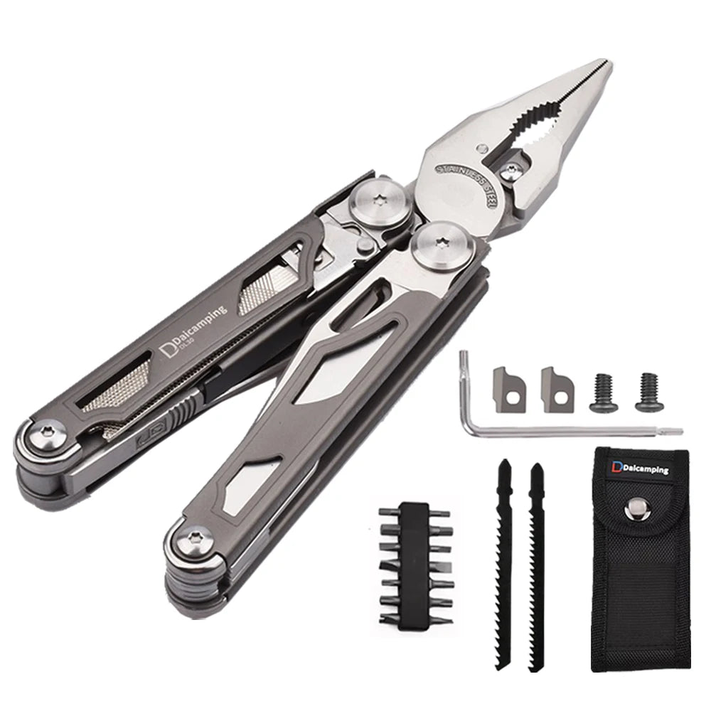Daicamping DL30 Stainless Steel Folding Multi Tool With Pliers
