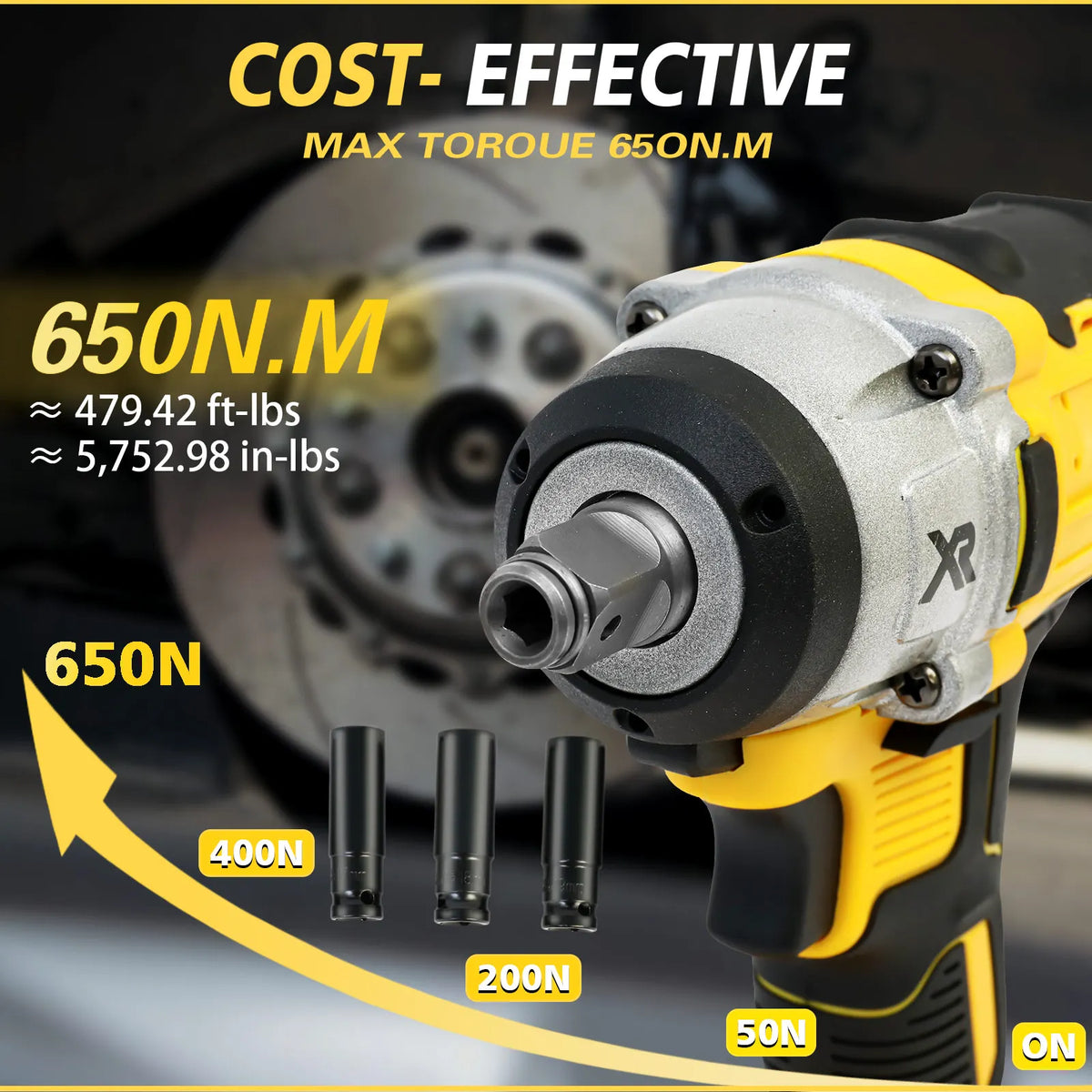 Brushless Cordless Impact Wrench Kit With Batteries And Charger