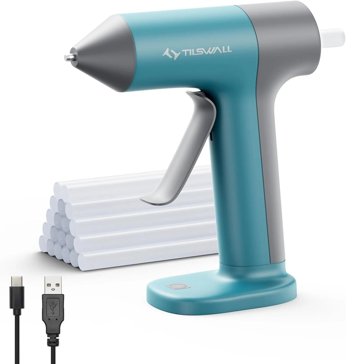 Parrior Cordless Hot Glue Gun With Safe Nozzle And Sticks
