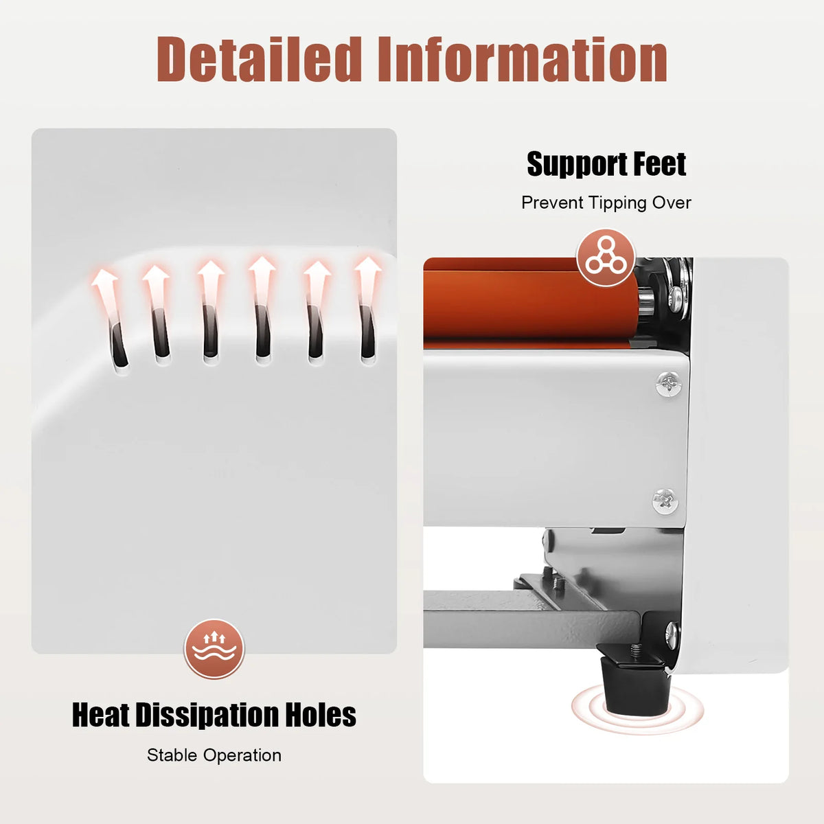 700W Double Sided Laminating Machine With Dual Heating Modes
