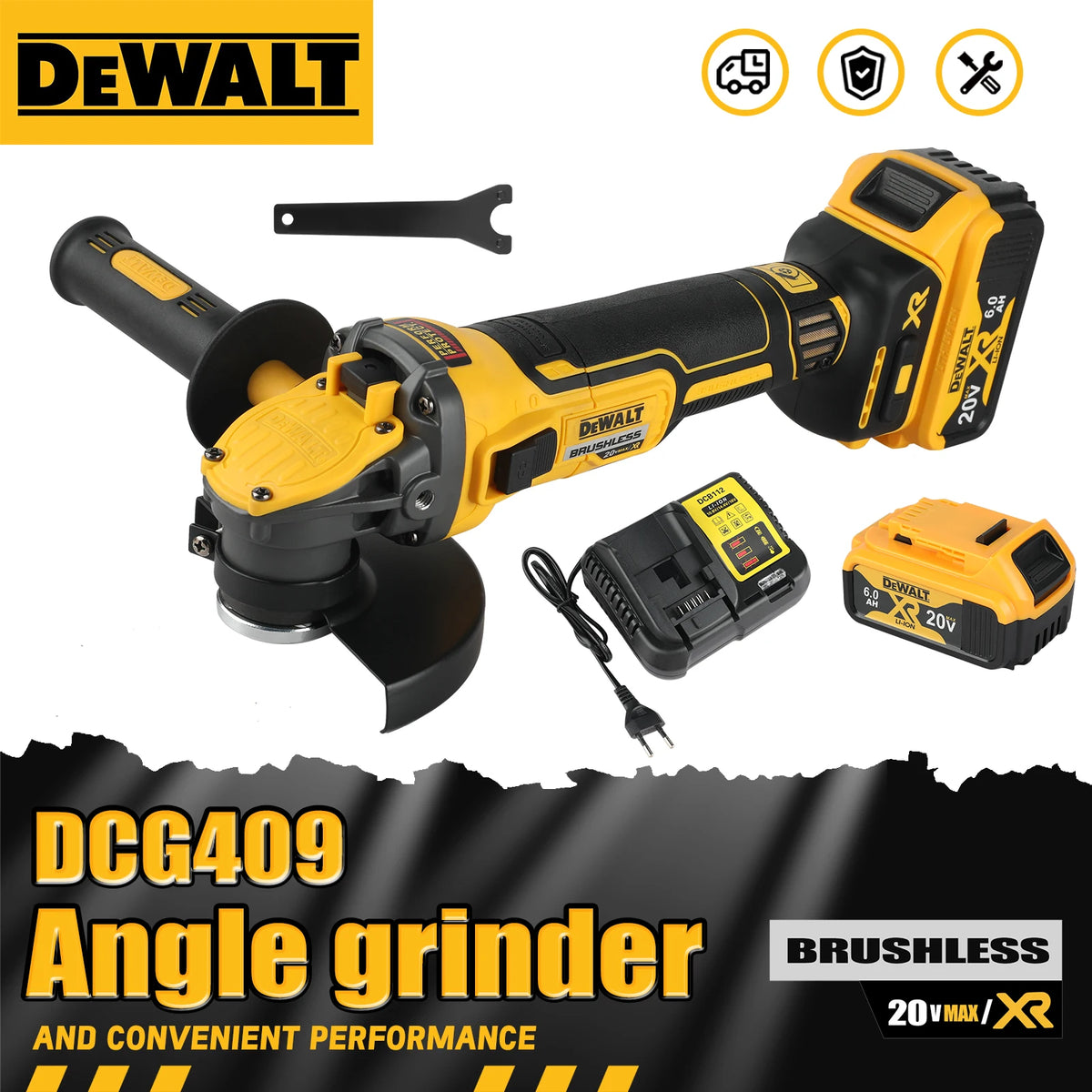 DEWALT Brushless Cordless Angle Grinder for Cutting and Grinding Tasks