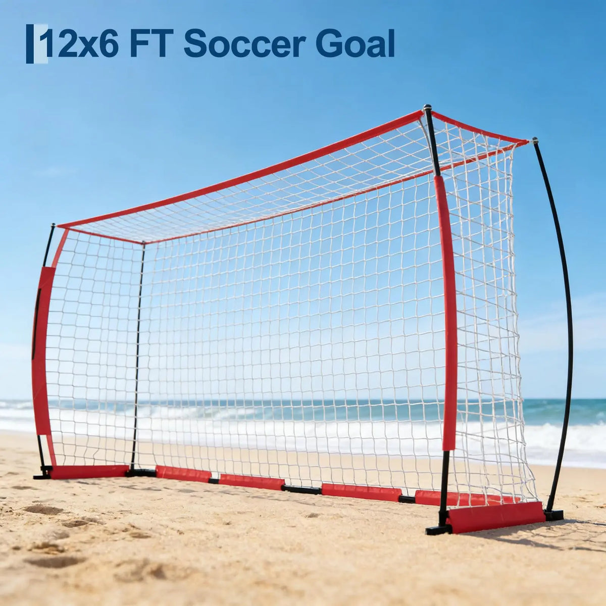 HiMISS Heavy Duty Foldable Soccer Goal for Backyard Training Net