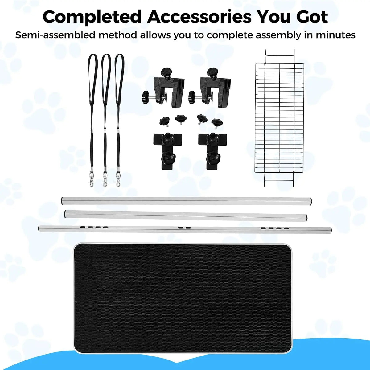 TWISTER.CK Professional Foldable Dog Grooming Table for Pets