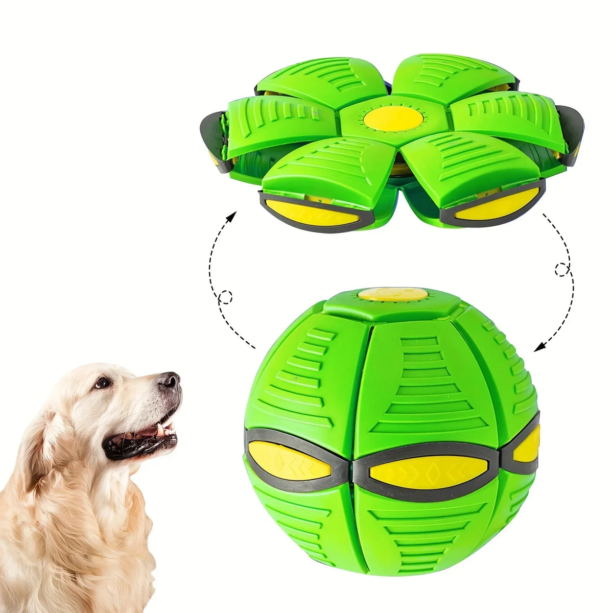 Flying Saucer Bouncing Ball Dog Toy For Outdoor Exercise