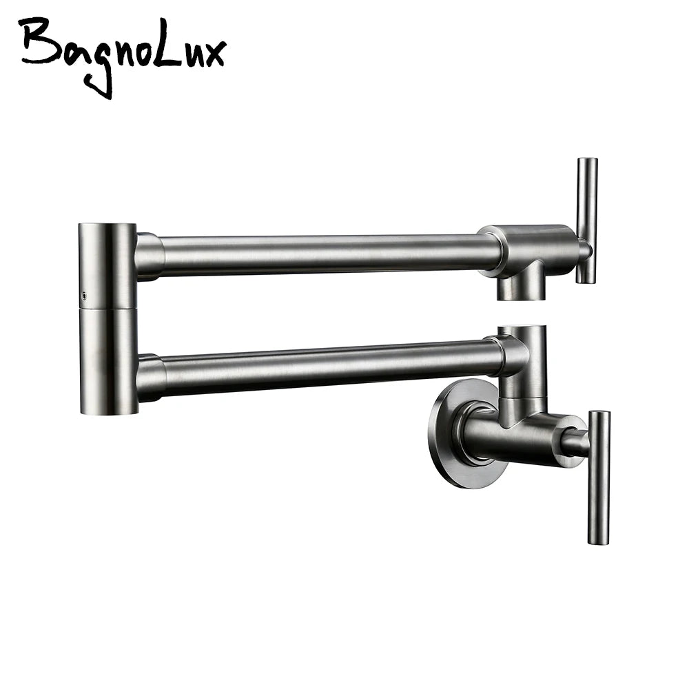 Bagnolux Wall Mounted Swivel Folding Kitchen Pot Filler Faucet