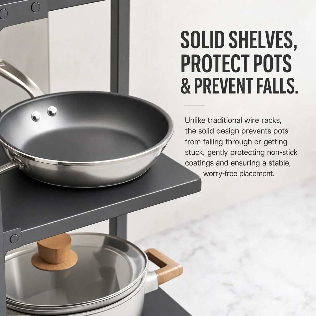 Adjustable Stainless Steel Kitchen Storage Rack With Drain Organizer