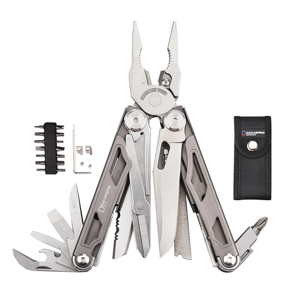 Daicamping DL30 Stainless Steel Folding Multi Tool With Pliers