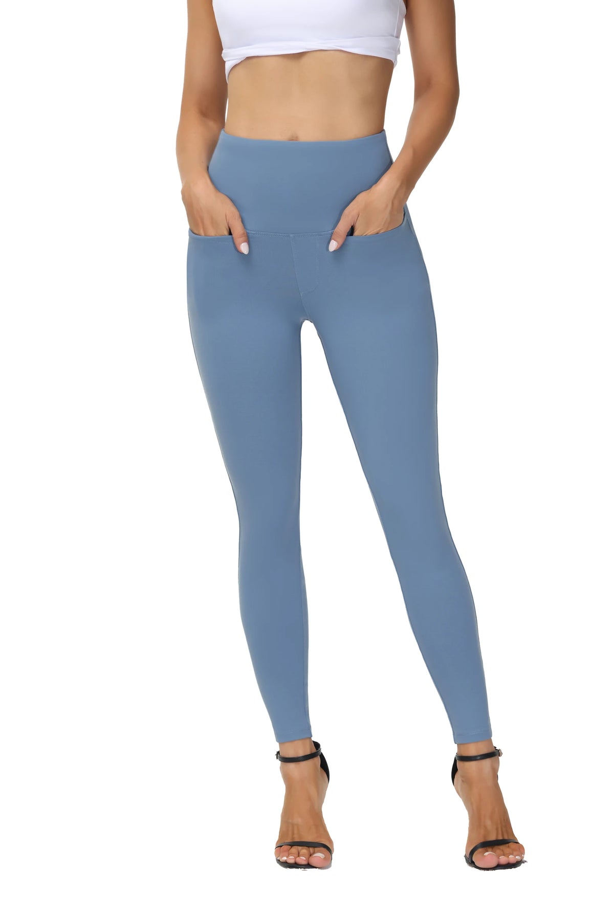 THE GYM PEOPLE Women's Tummy Control Yoga Leggings With Pockets