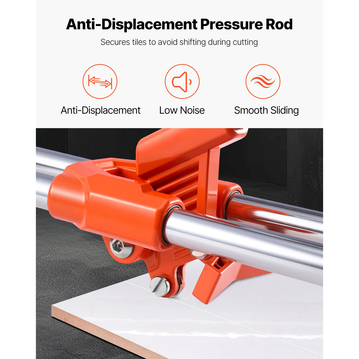 SucceBuy Manual Tile Cutter With Double Rails And Carbide Wheel