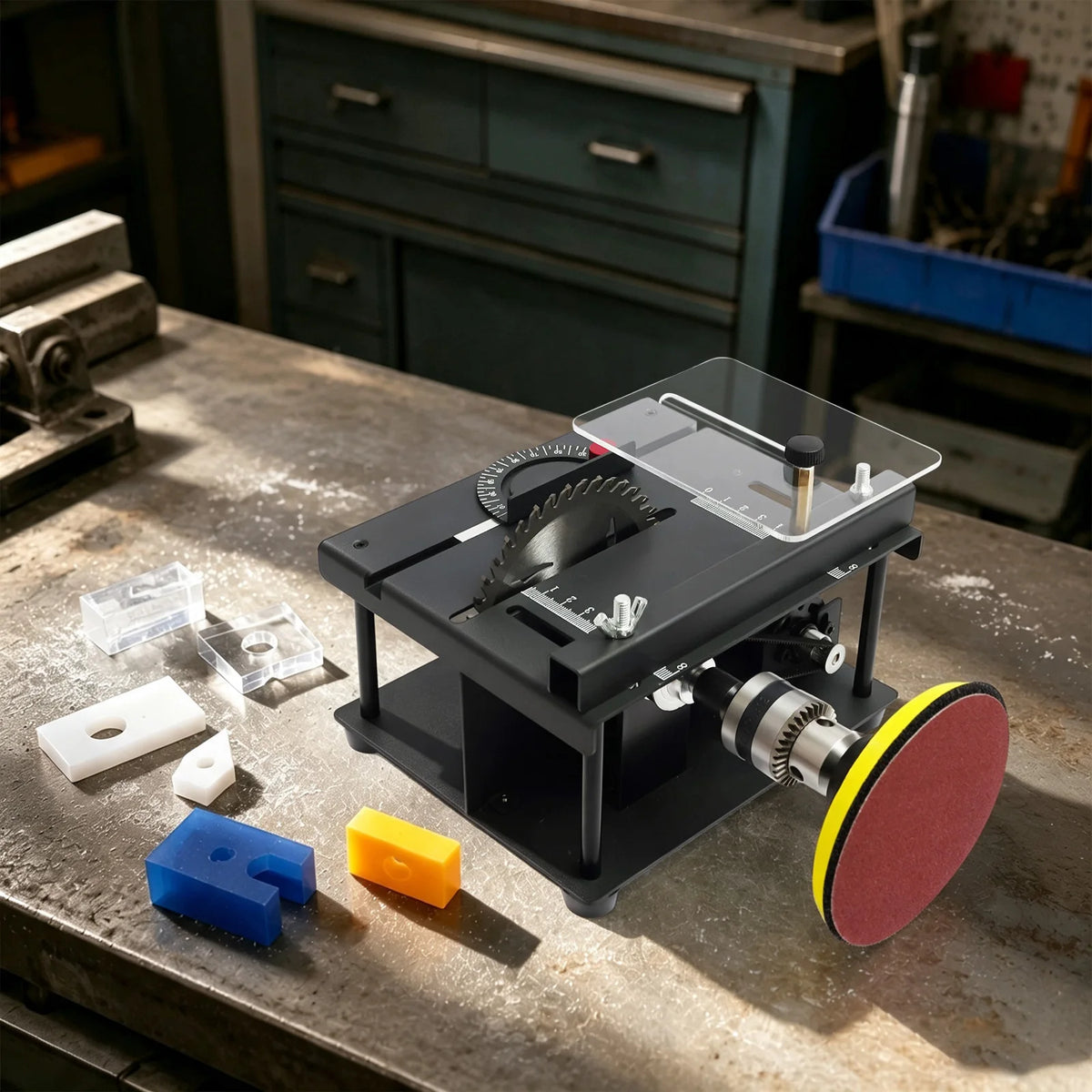 Multifunctional Mini Table Saw for DIY Woodworking and Crafting