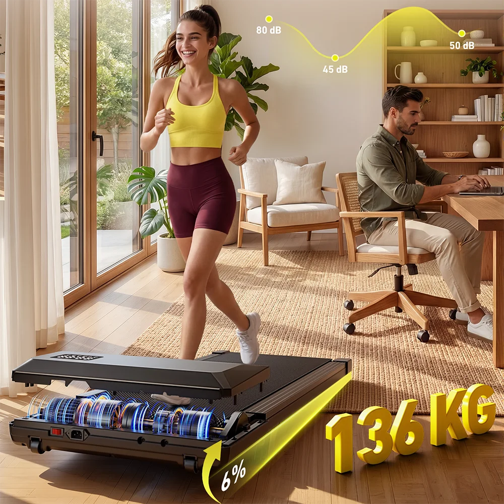 Superun Portable Walking Pad Treadmill for Home and Office Use