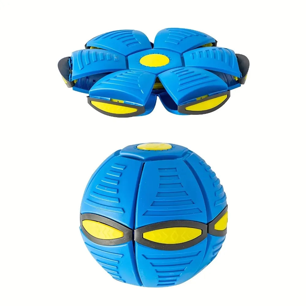 Flying Saucer Bouncing Ball Dog Toy For Outdoor Exercise