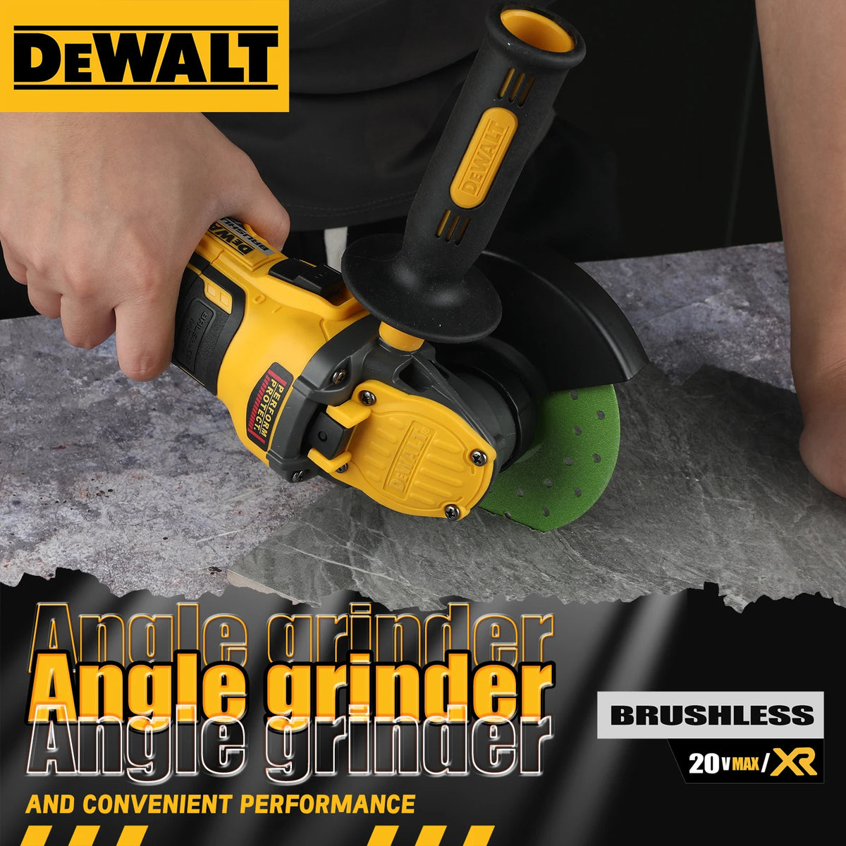 DEWALT Brushless Cordless Angle Grinder for Cutting and Grinding Tasks