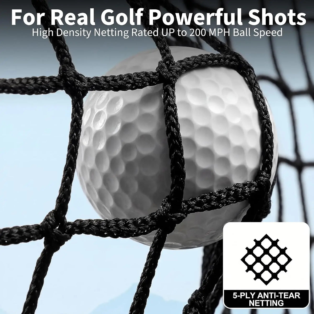 Tacleekii Golf Practice Net with Aiming Cloth for Swing Training