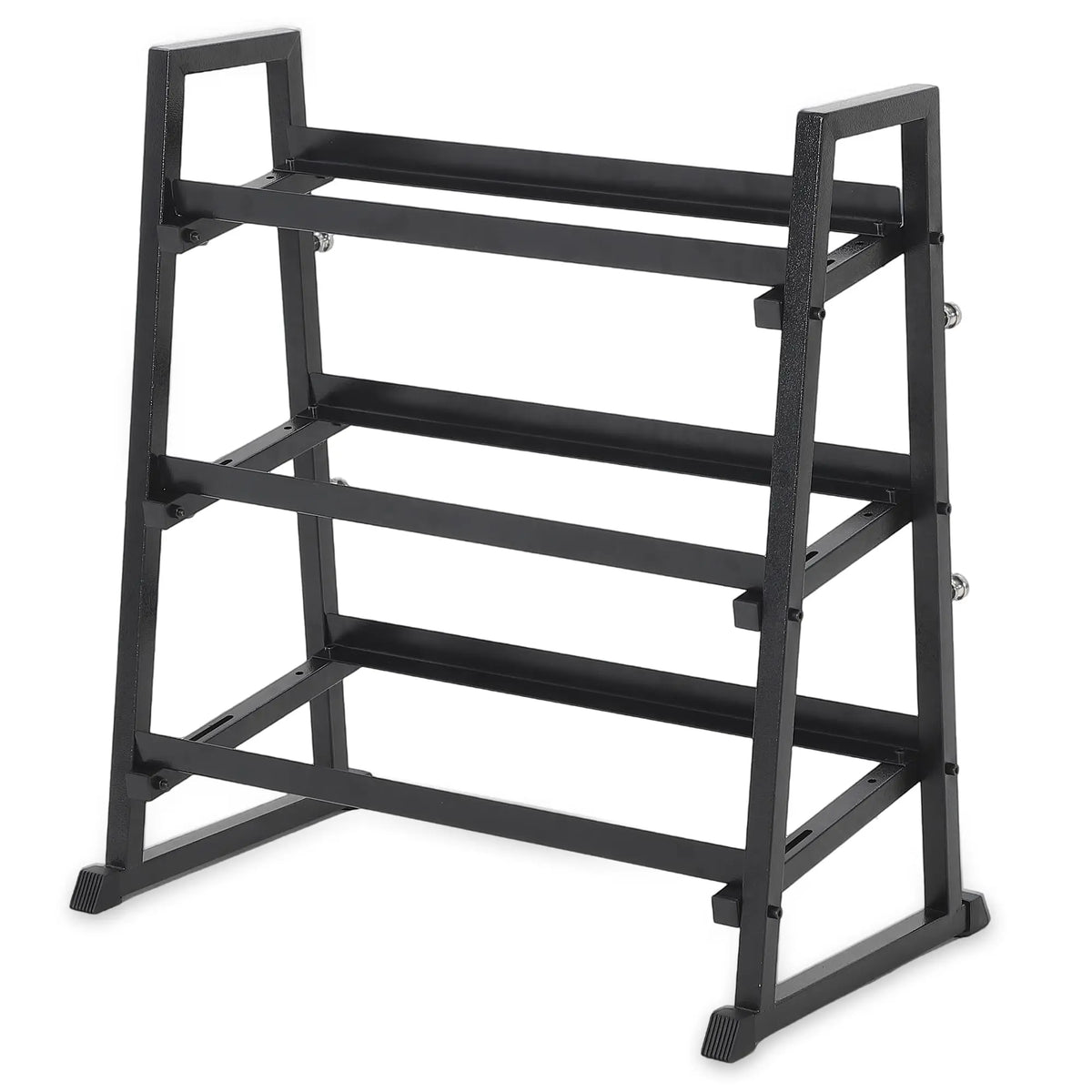HiMISS Three Tier Trapezoidal Dumbbell Rack for Home Gym Storage