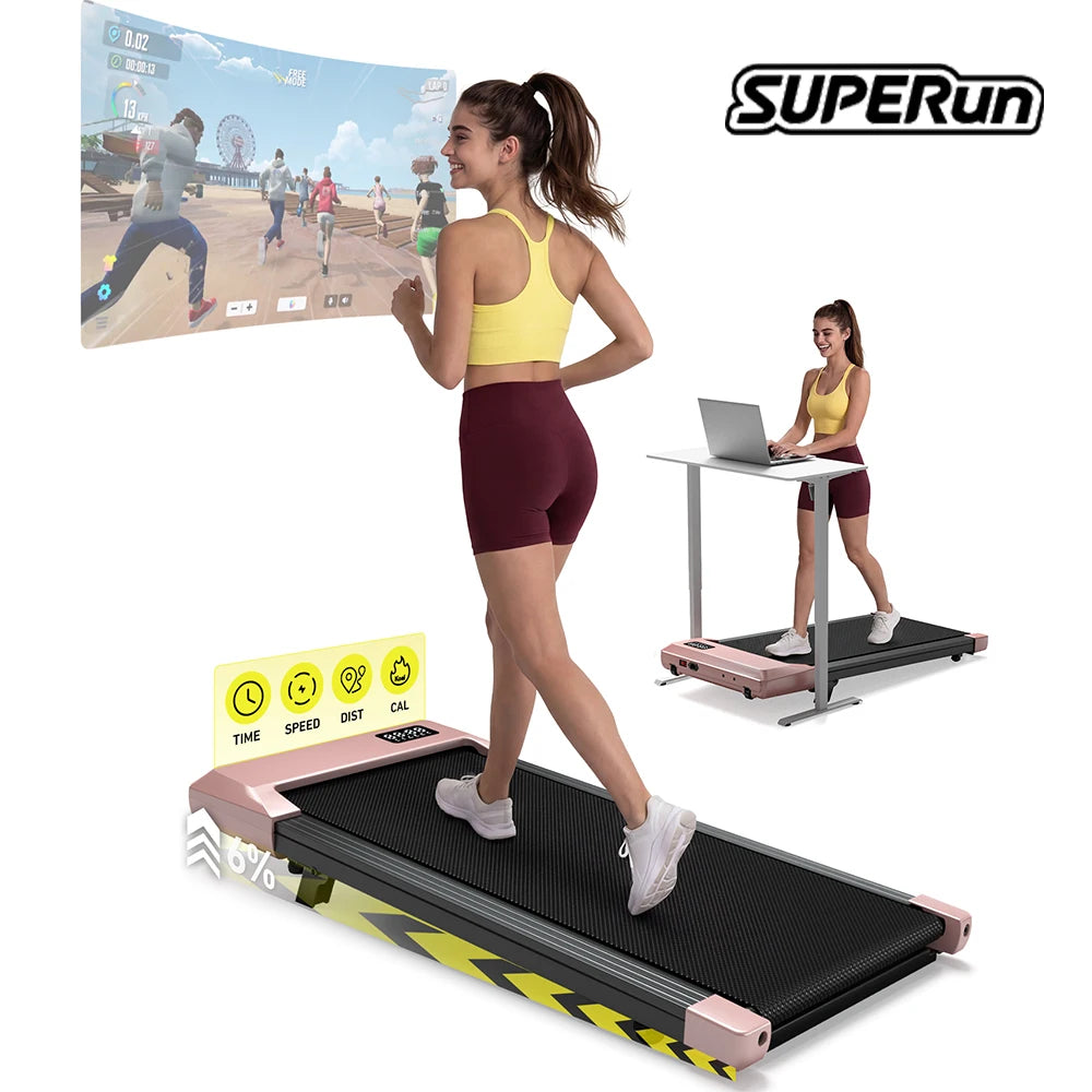 Superun Portable Walking Pad Treadmill for Home and Office Use