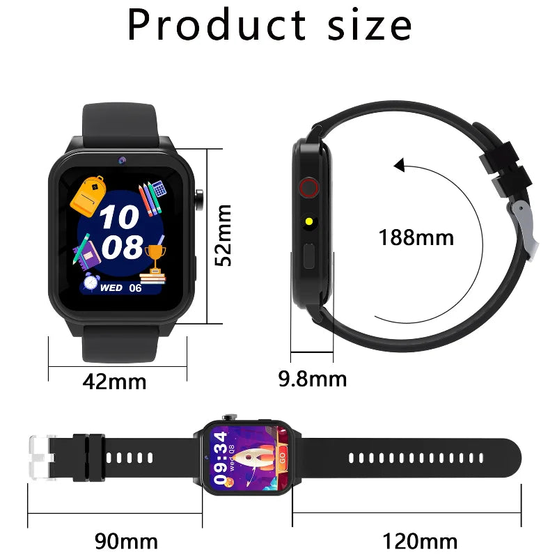 Kids Smartwatch With Wireless Calling, Music Playback And Activity Tracking