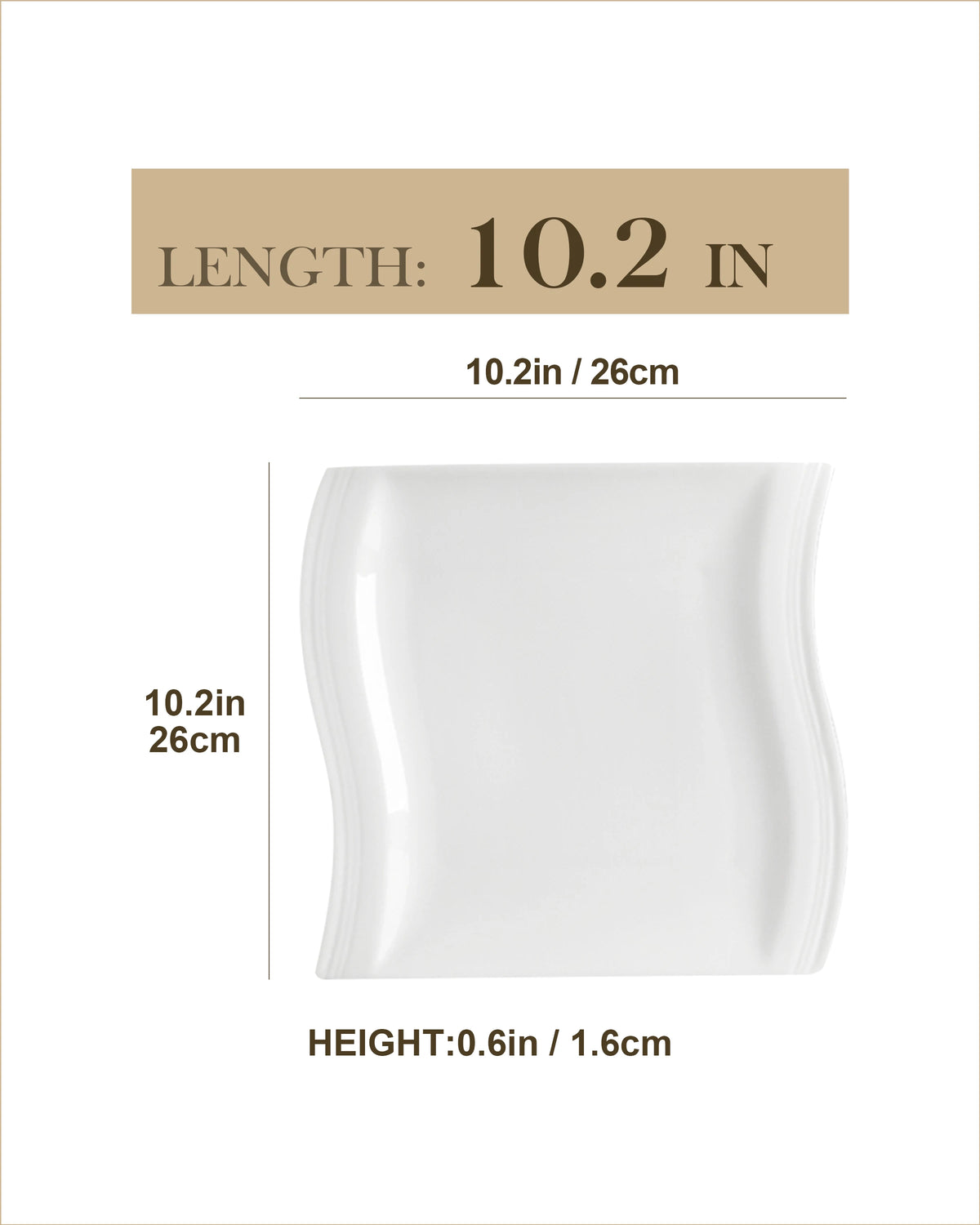 Malacasa Flora Porcelain Ceramic Dinner Plates for Everyday Dining