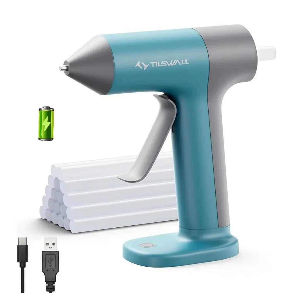 Parrior Cordless Hot Glue Gun With Safe Nozzle And Sticks