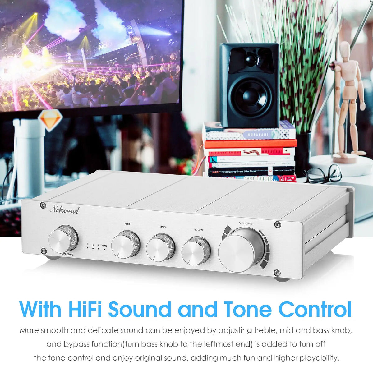 Douk Audio Class A Three Input Stereo HiFi Preamplifier