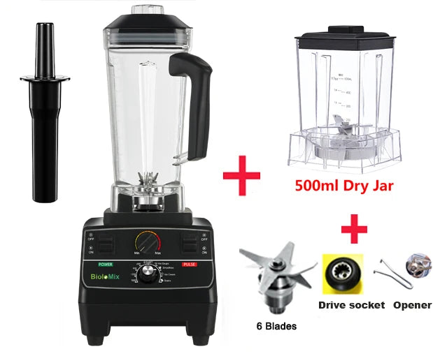 BioloMix Professional Blender With Smart Timer For Smoothies And Ice