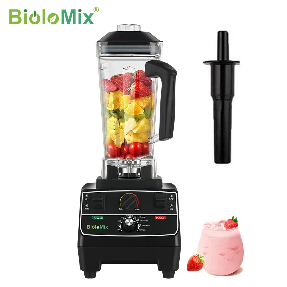 BioloMix Professional Blender With Smart Timer For Smoothies And Ice