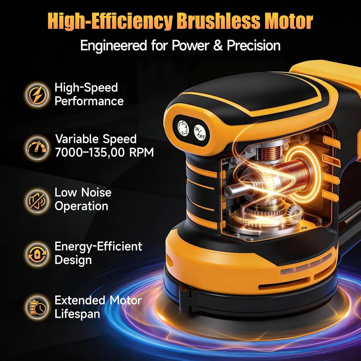 DeWalt Cordless Brushless Orbital Sander With Dust Collection