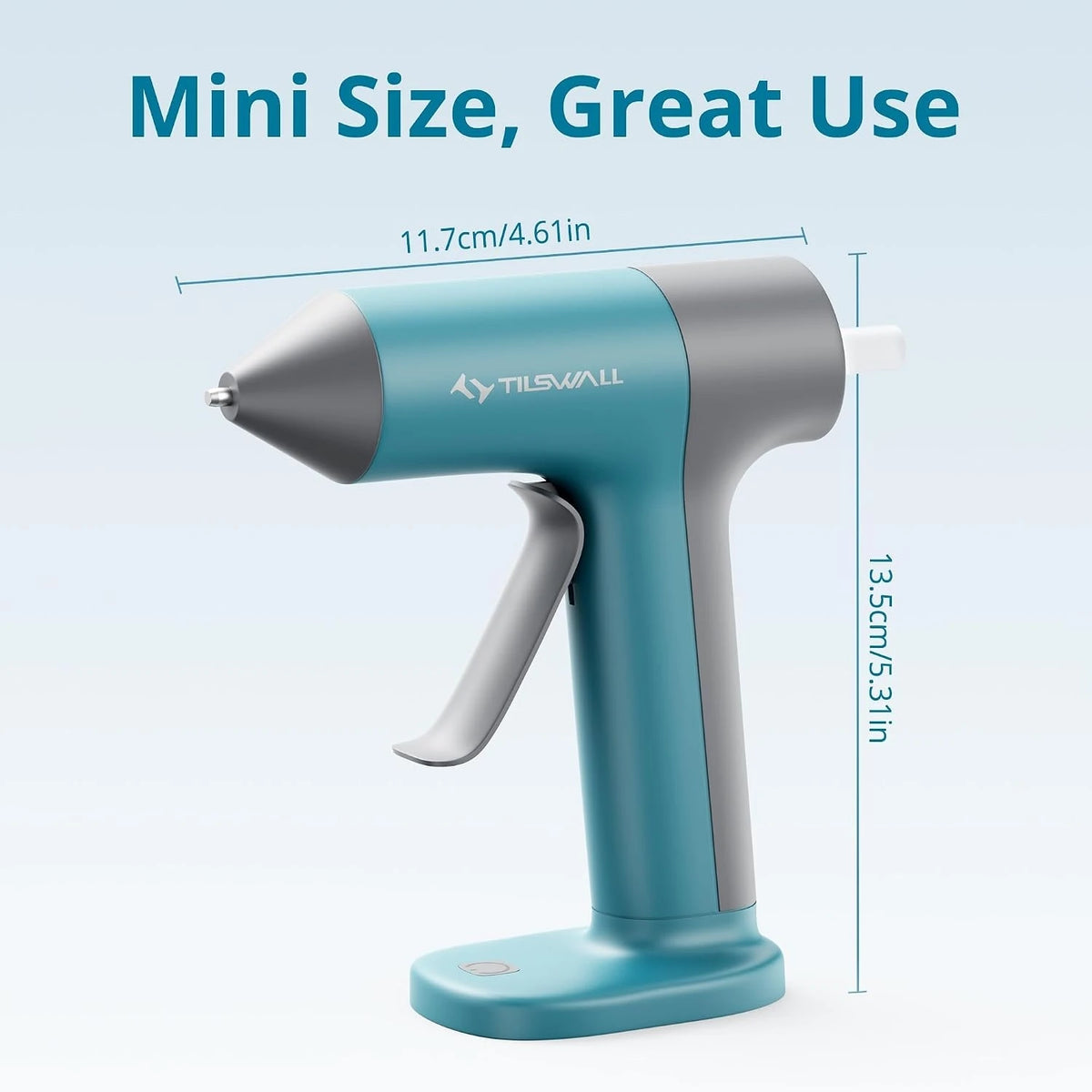 Parrior Cordless Hot Glue Gun With Safe Nozzle And Sticks
