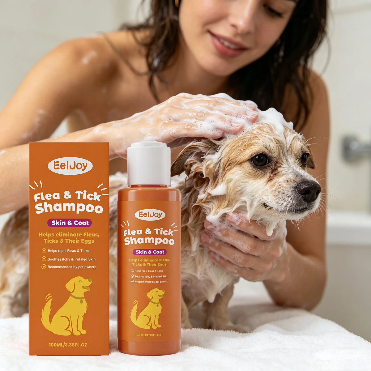 Gentle Pet Shampoo for Cleaning Odor Control and Coat Care