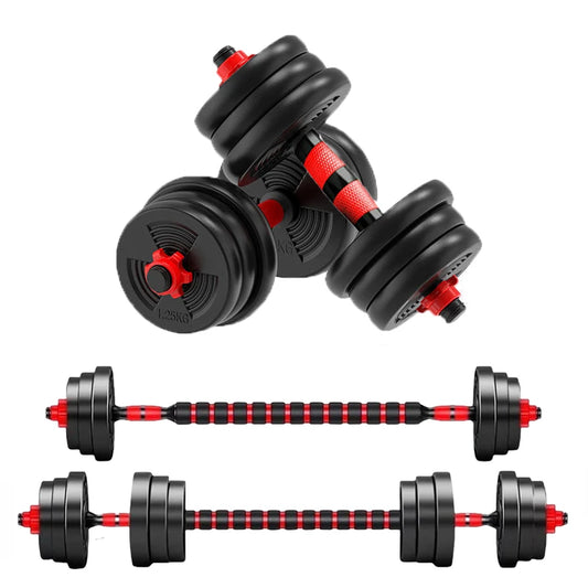 Adjustable Dumbbell To Barbell Set For Home Fitness Training