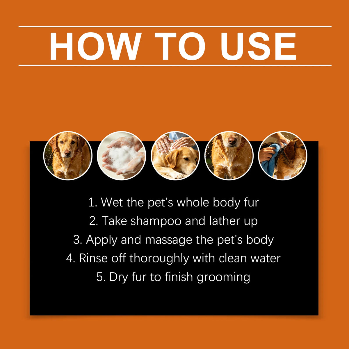 Gentle Pet Shampoo for Cleaning Odor Control and Coat Care