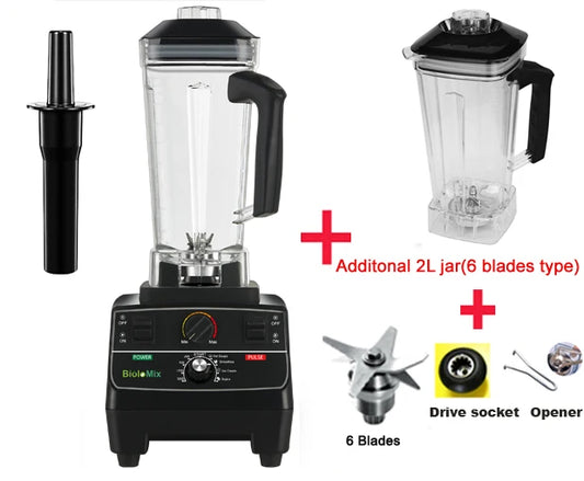 BioloMix Professional Blender With Smart Timer For Smoothies And Ice