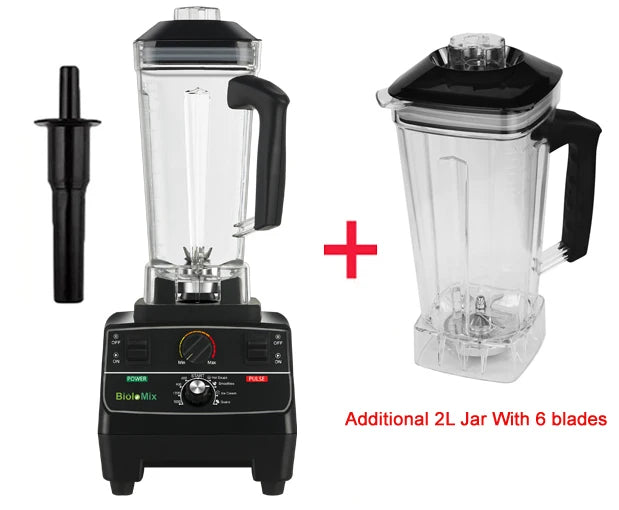 BioloMix Professional Blender With Smart Timer For Smoothies And Ice