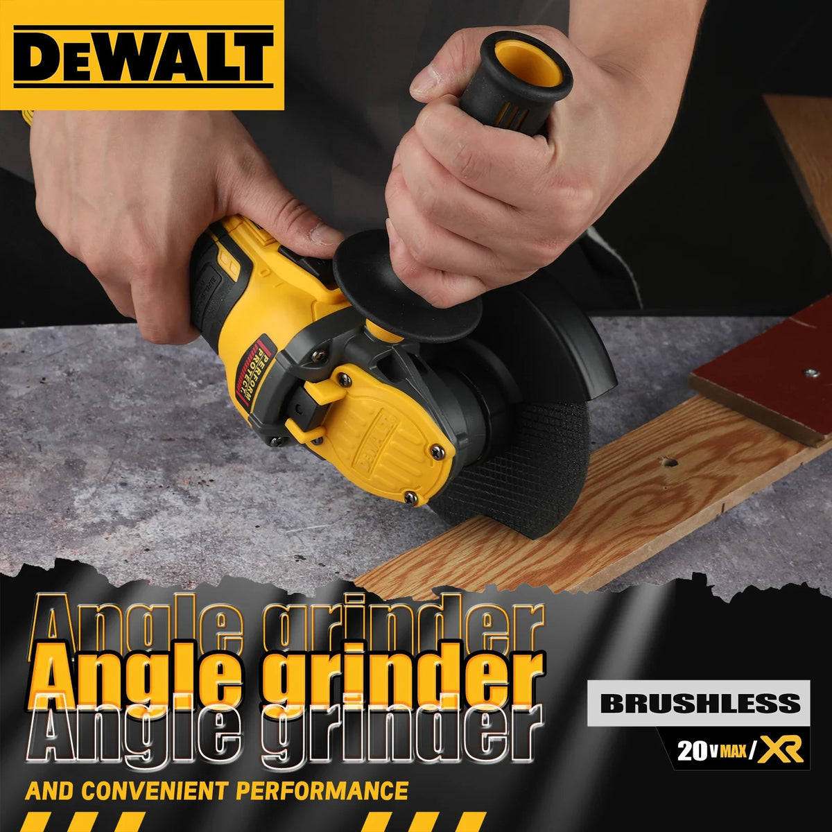 DEWALT Brushless Cordless Angle Grinder for Cutting and Grinding Tasks