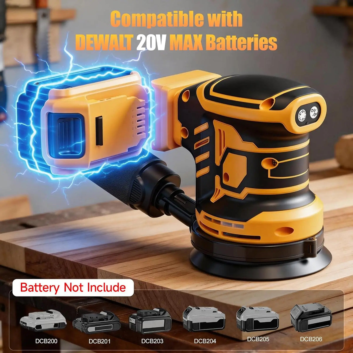 DeWalt Cordless Brushless Orbital Sander With Dust Collection