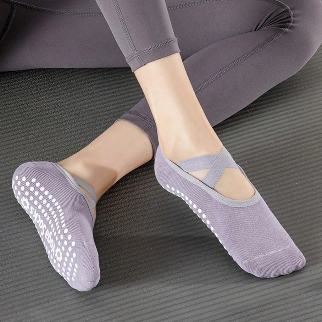 Non Slip Yoga Grip Socks for Pilates Ballet and Dance